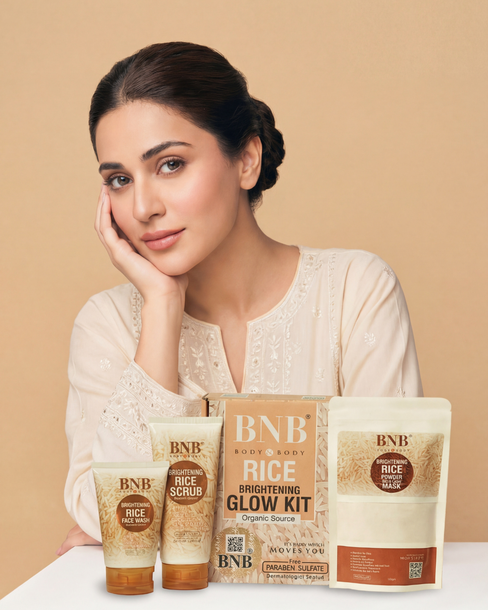 Rice Brightening Glow Facial Kit